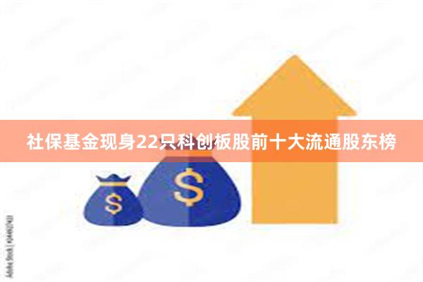 社保基金现身22只科创板股前十大流通股东榜
