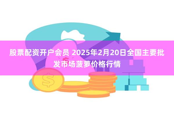 股票配资开户会员 2025年2月20日全国主要批发市场菠萝价格行情