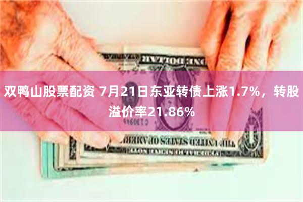 双鸭山股票配资 7月21日东亚转债上涨1.7%，转股溢价率21.86%