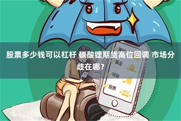 股票多少钱可以杠杆 碳酸锂期货高位回调 市场分歧在哪？