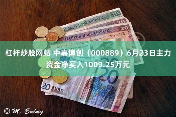 杠杆炒股网站 中嘉博创（000889）6月23日主力资金净买入1009.25万元