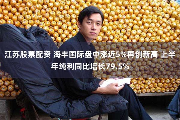 江苏股票配资 海丰国际盘中涨近5%再创新高 上半年纯利同比增长79.5%