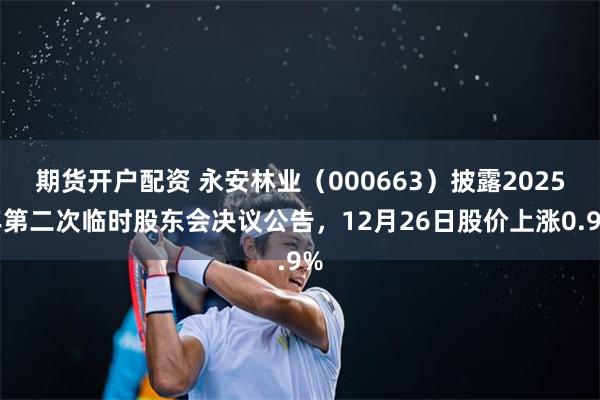 期货开户配资 永安林业(000663)披露2025年第二次临时股东会决议公告,12月26日股价上涨0.9%